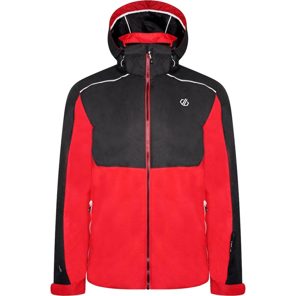 Dare 2B Men’s Red Black Blue Hooded Ski Snowboard Jacket Full Zip Outdoor Coat - Picture 2 of 12